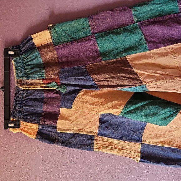 Patchwork Hippie Ankle Pants - Picture 2 of 12